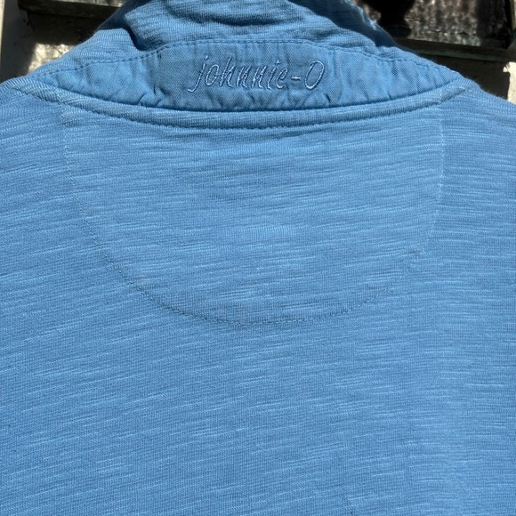 Johnnie-O Keane Quarter Zip Pullover Large Blue - Picture 4 of 13